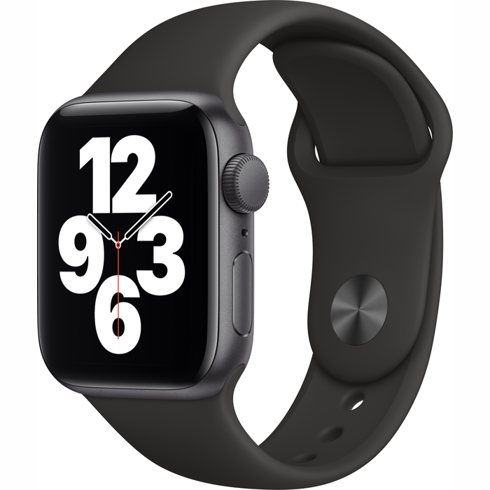Viedpulksteņi Apple Watch SE GPS 40mm Space Gray Aluminium Case with Black Sport Band [Demo, komplektācijā neietilpst lādētājs]
